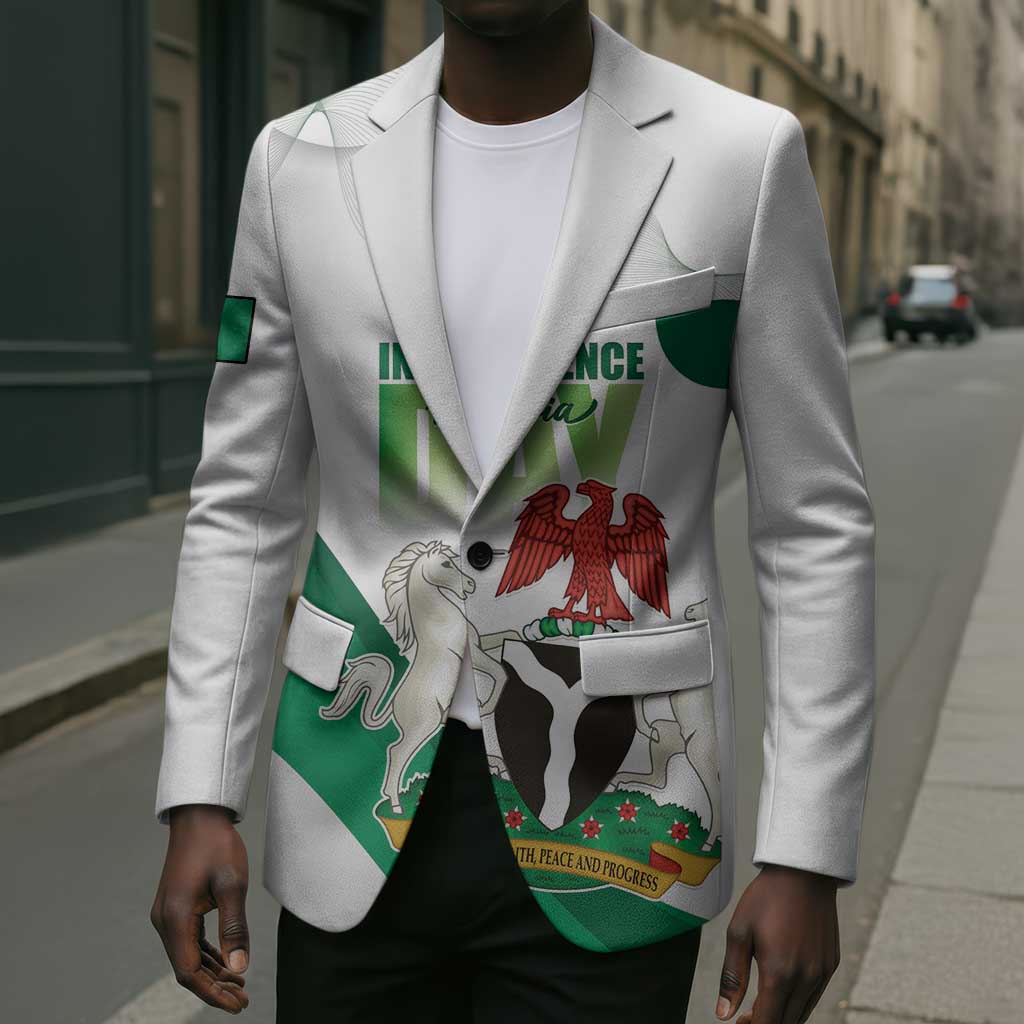 Personalized Nigeria Independence Day Blazer Unity and Faith Peace and Progress