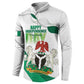 Personalized Nigeria Independence Day Button Sweatshirt Unity and Faith Peace and Progress