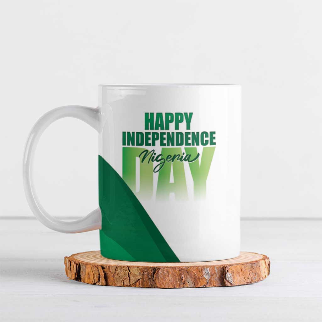 Personalized Nigeria Independence Day Ceramic Mug Unity and Faith Peace and Progress