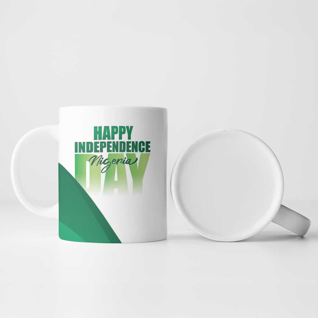 Personalized Nigeria Independence Day Ceramic Mug Unity and Faith Peace and Progress