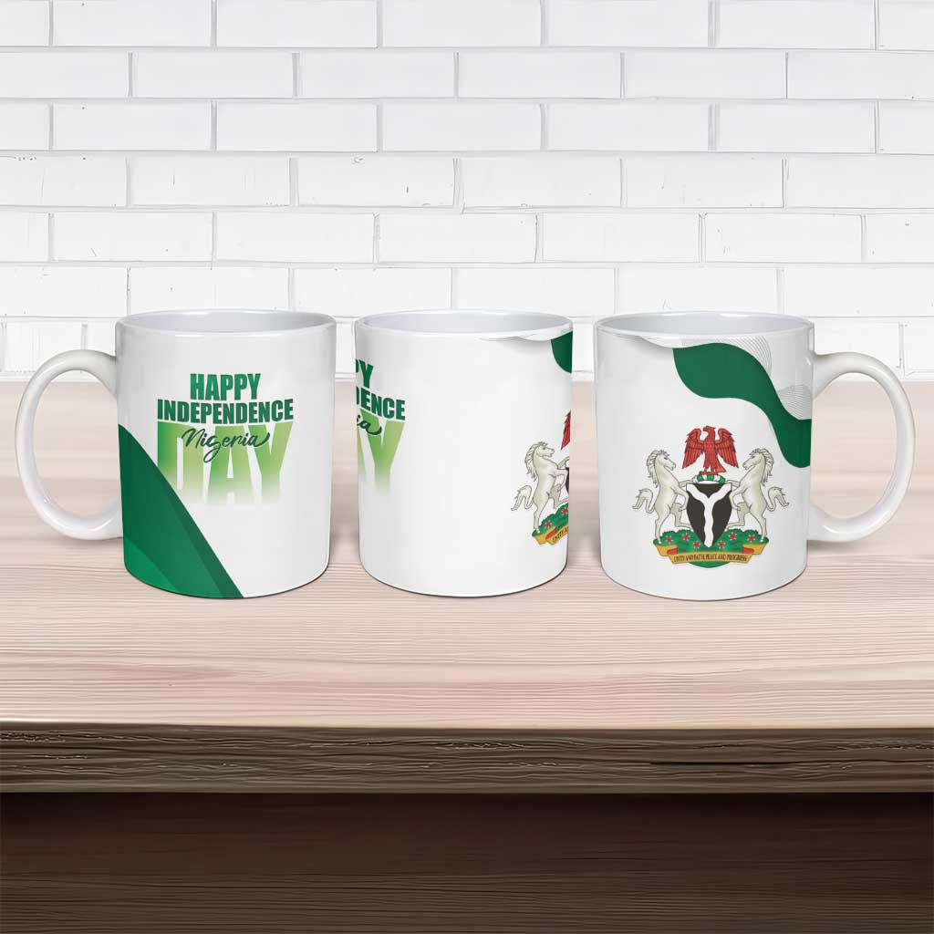 Personalized Nigeria Independence Day Ceramic Mug Unity and Faith Peace and Progress