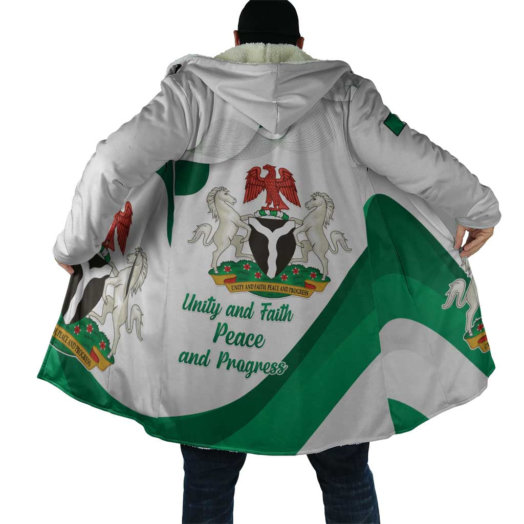 Personalized Nigeria Independence Day Cloak Unity and Faith Peace and Progress
