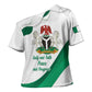 Personalized Nigeria Independence Day Cross Shoulder Shirt Unity and Faith Peace and Progress