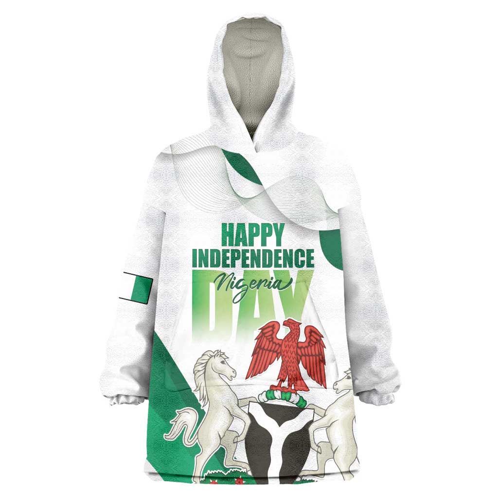 Nigeria Personalized Kid Wearable Blanket Hoodie Happy Independence Day - African Pride