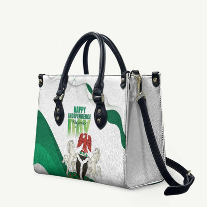 Nigeria Independence Day Leather Bag Unity and Faith Peace and Progress