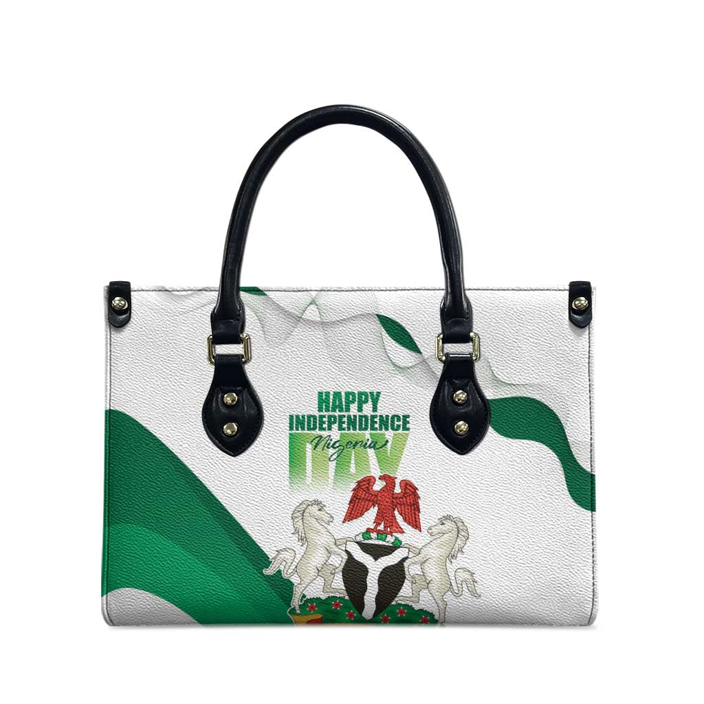 Nigeria Independence Day Leather Bag Unity and Faith Peace and Progress
