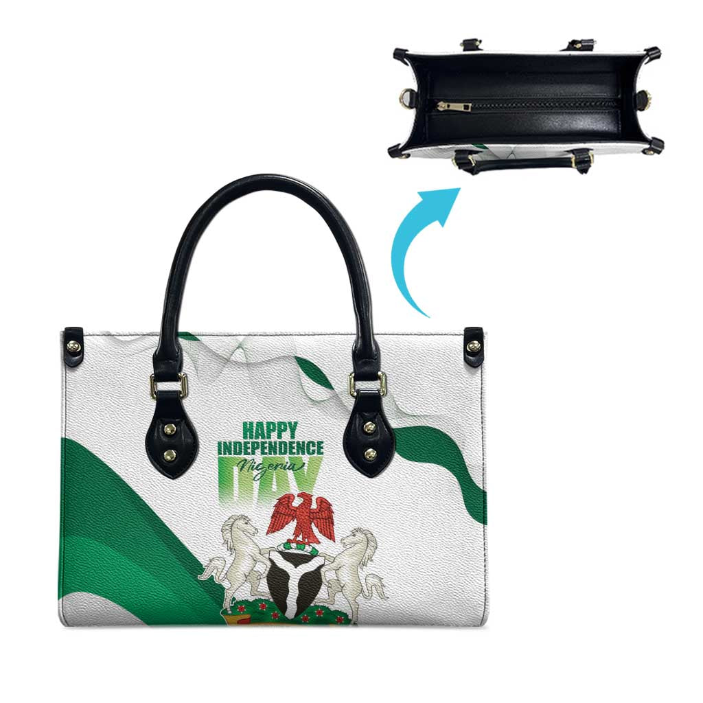 Nigeria Independence Day Leather Bag Unity and Faith Peace and Progress