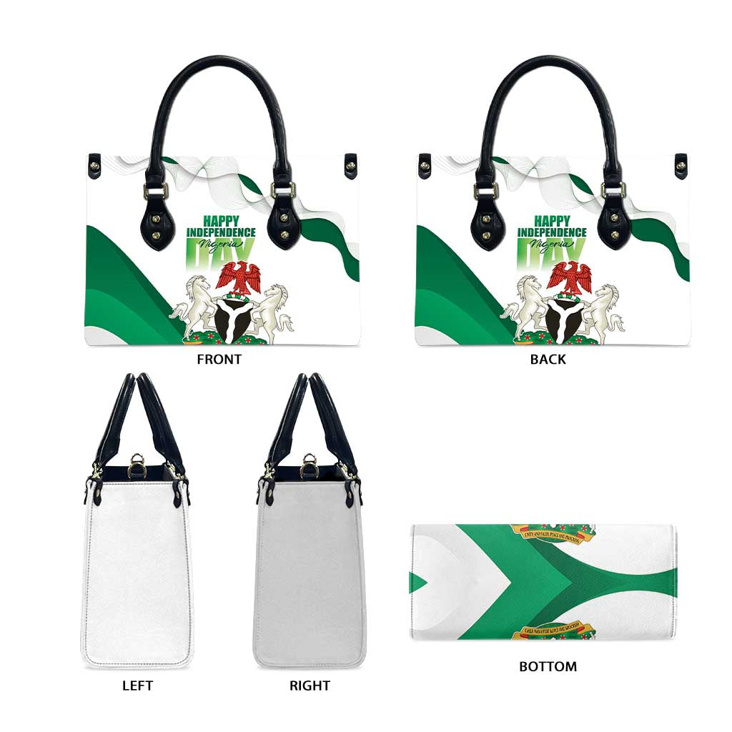 Nigeria Independence Day Leather Bag Unity and Faith Peace and Progress