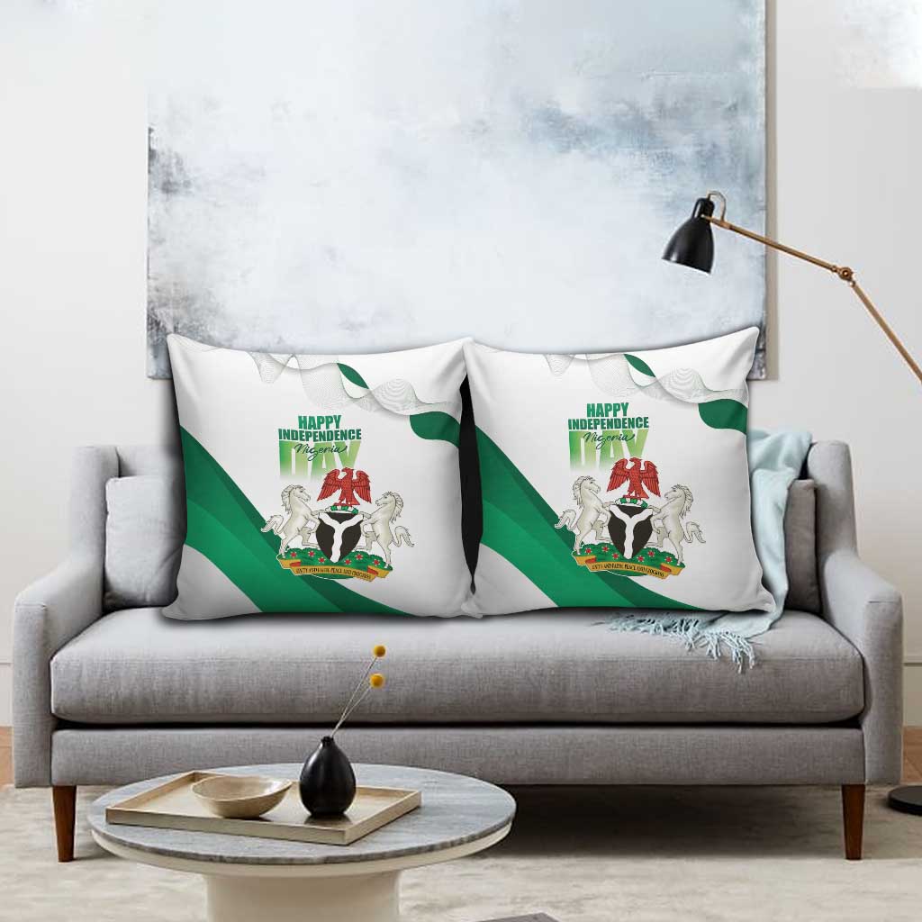 Nigeria Independence Day Pillow Cover Unity and Faith Peace and Progress