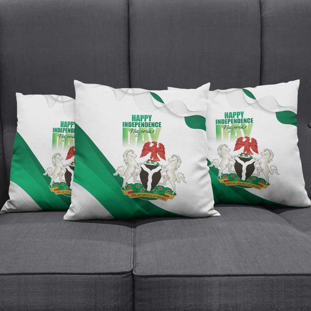 Nigeria Independence Day Pillow Cover Unity and Faith Peace and Progress