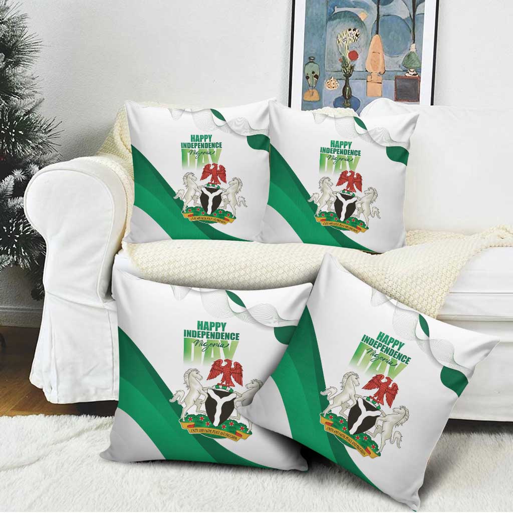 Nigeria Independence Day Pillow Cover Unity and Faith Peace and Progress