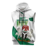 Nigeria Personalized Sleeveless Zip Hoodie Happy Independence Day - African Pride