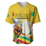 Guinea Personalized Baseball Jersey Happy Independence Day - African Pride
