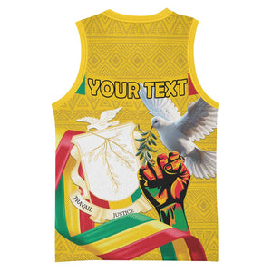 Guinea Personalized Basketball Jersey Happy Independence Day LT15