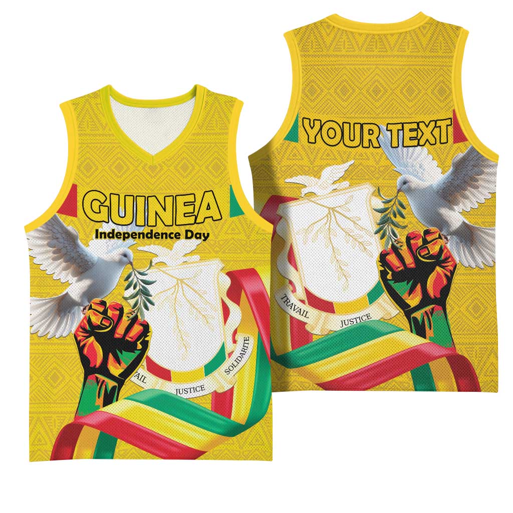Guinea Personalized Basketball Jersey Happy Independence Day LT15