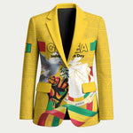 Personalized Guinea Independence Day Blazer Coat Of Arms With African Pattern