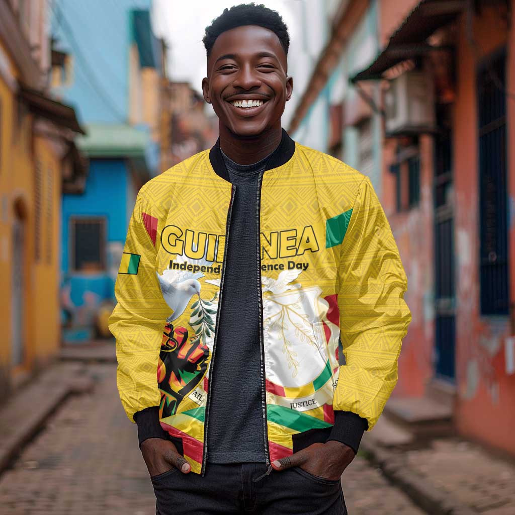 Guinea Personalized Bomber Jacket Happy Independence Day - African Pride