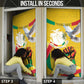 Personalized Guinea Independence Day Door Cover Coat Of Arms With African Pattern