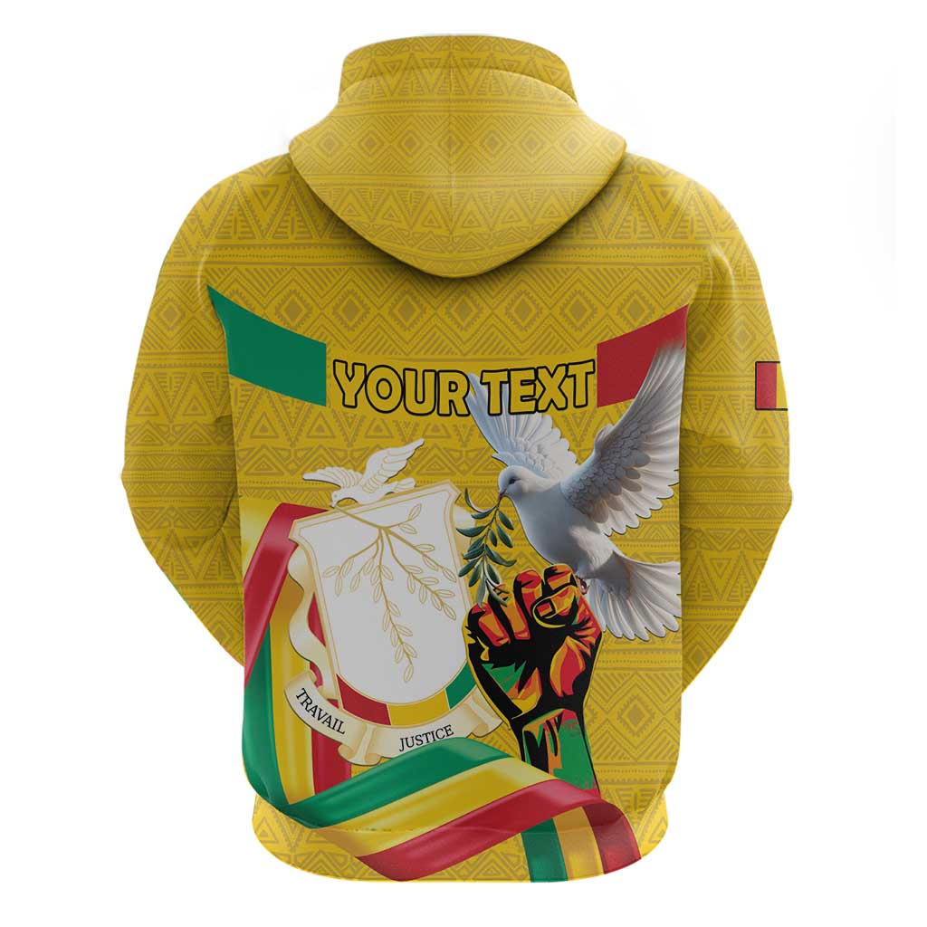 Guinea Personalized Hoodie Happy Independence Day - African Pride
