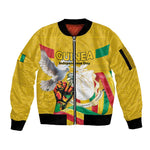 Guinea Personalized Sleeve Zip Bomber Jacket Happy Independence Day - African Pride