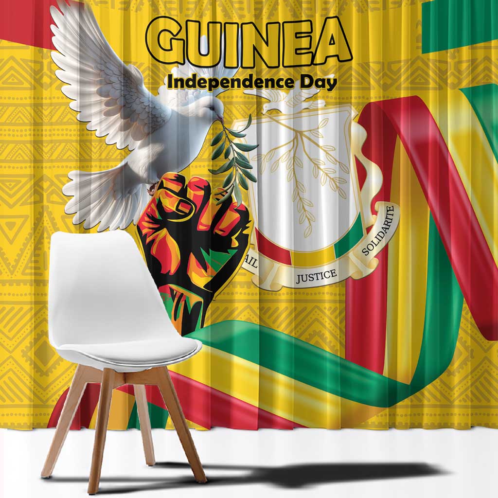 Guinea Window Curtain Happy Independence Day - African Pride