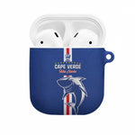 Cape Verde Football AirPods Case Go Champions Blue Sharks