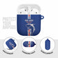 Cape Verde Football AirPods Case Go Champions Blue Sharks