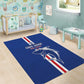 Cape Verde Football Area Rug Go Champions Tubaroes Azuis - African Pride