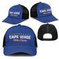 Cape Verde Football Baseball Net Cap Go Champions Tubaroes Azuis - African Pride