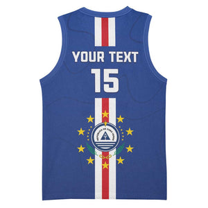 Custom Cape Verde Football Basketball Jersey Go Champions Tubaroes Azuis LT15