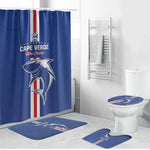 Cape Verde Football Bathroom Set Go Champions Blue Sharks