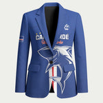 Custom Cape Verde Football Blazer Go Champions Blue Sharks