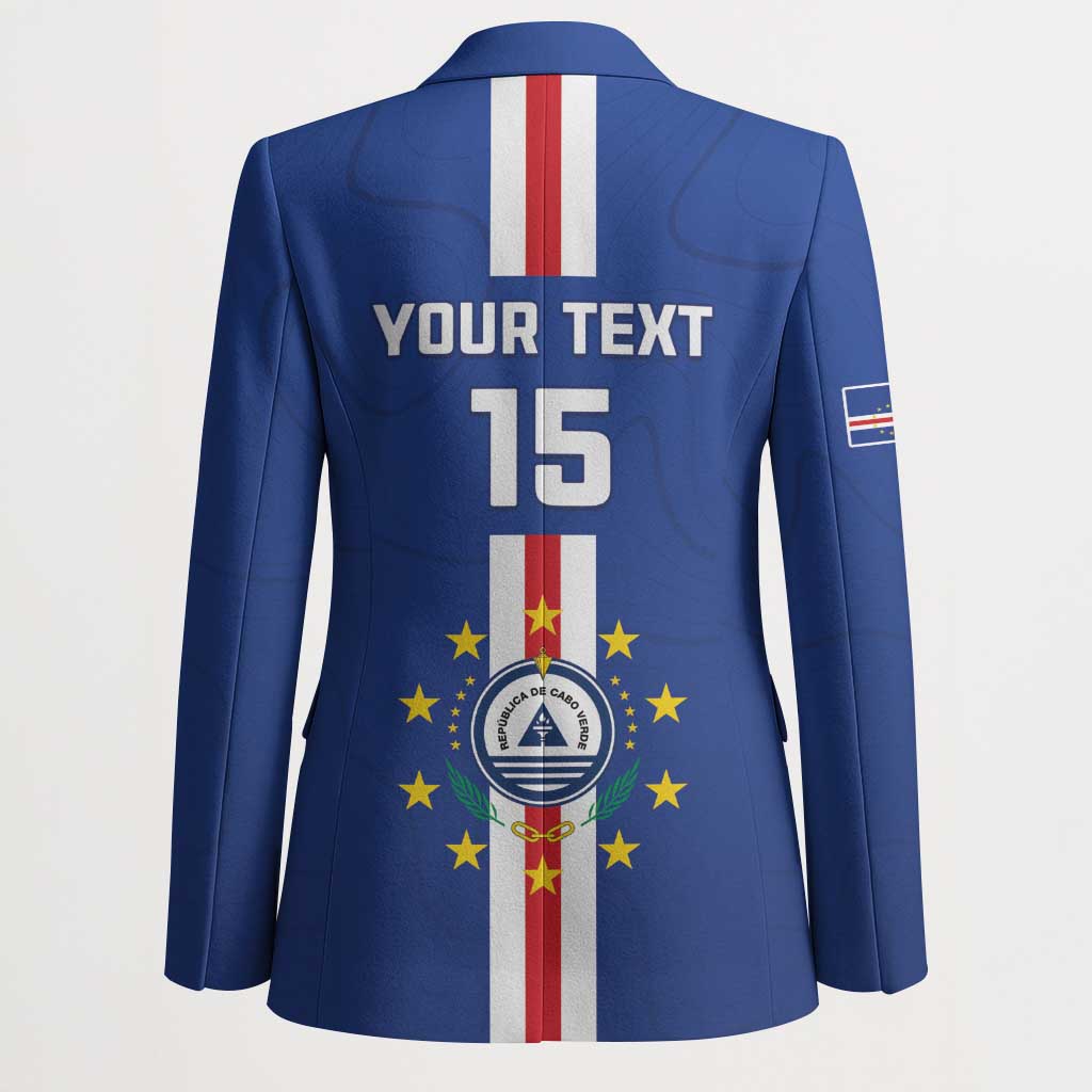 Custom Cape Verde Football Blazer Go Champions Blue Sharks