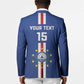 Custom Cape Verde Football Blazer Go Champions Blue Sharks