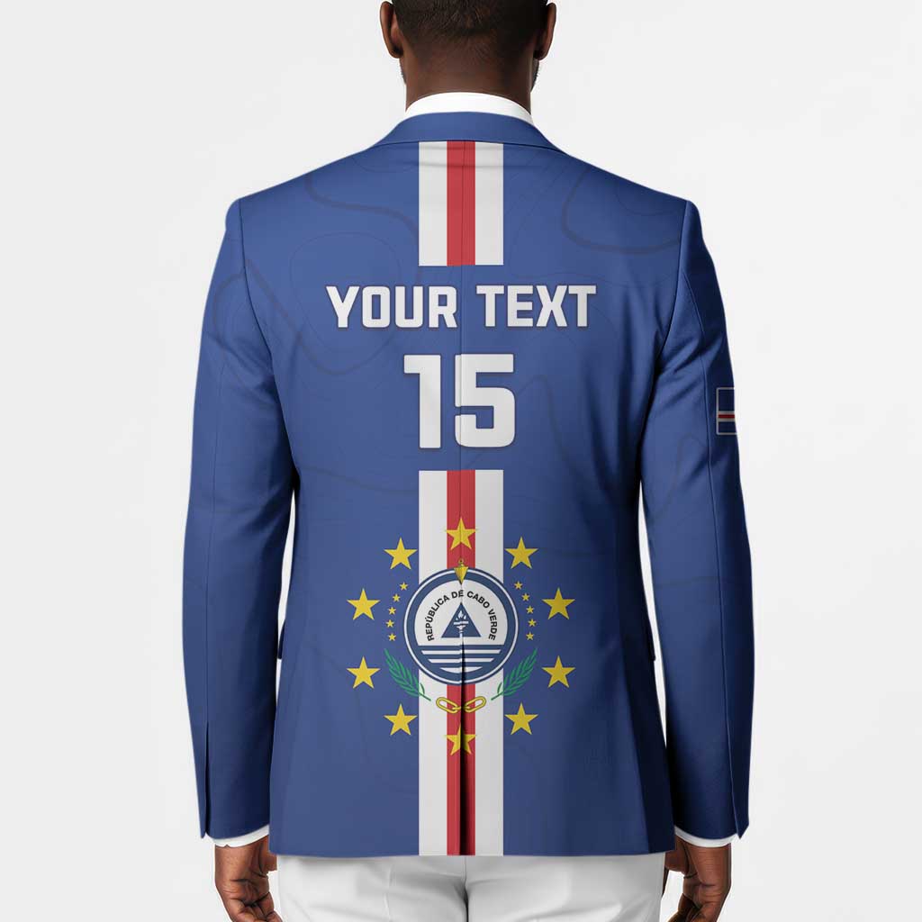 Custom Cape Verde Football Blazer Go Champions Blue Sharks