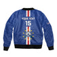 Custom Cape Verde Football Bomber Jacket Go Champions Tubaroes Azuis - African Pride