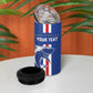 Custom Cape Verde Football 4 in 1 Can Cooler Tumbler Go Champions Tubaroes Azuis - African Pride