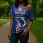 Custom Cape Verde Football Cross Shoulder Shirt Go Champions Blue Sharks