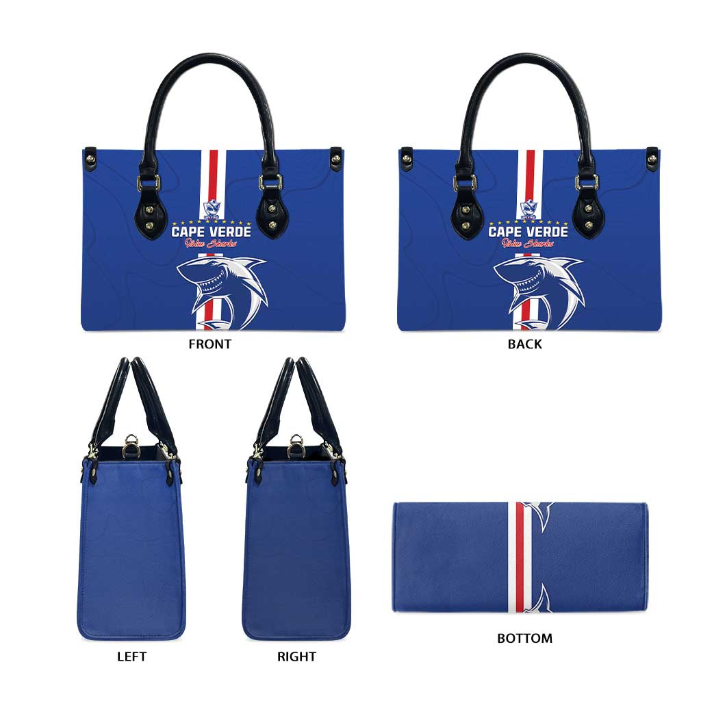 Cape Verde Football Leather Bag Go Champions Blue Sharks