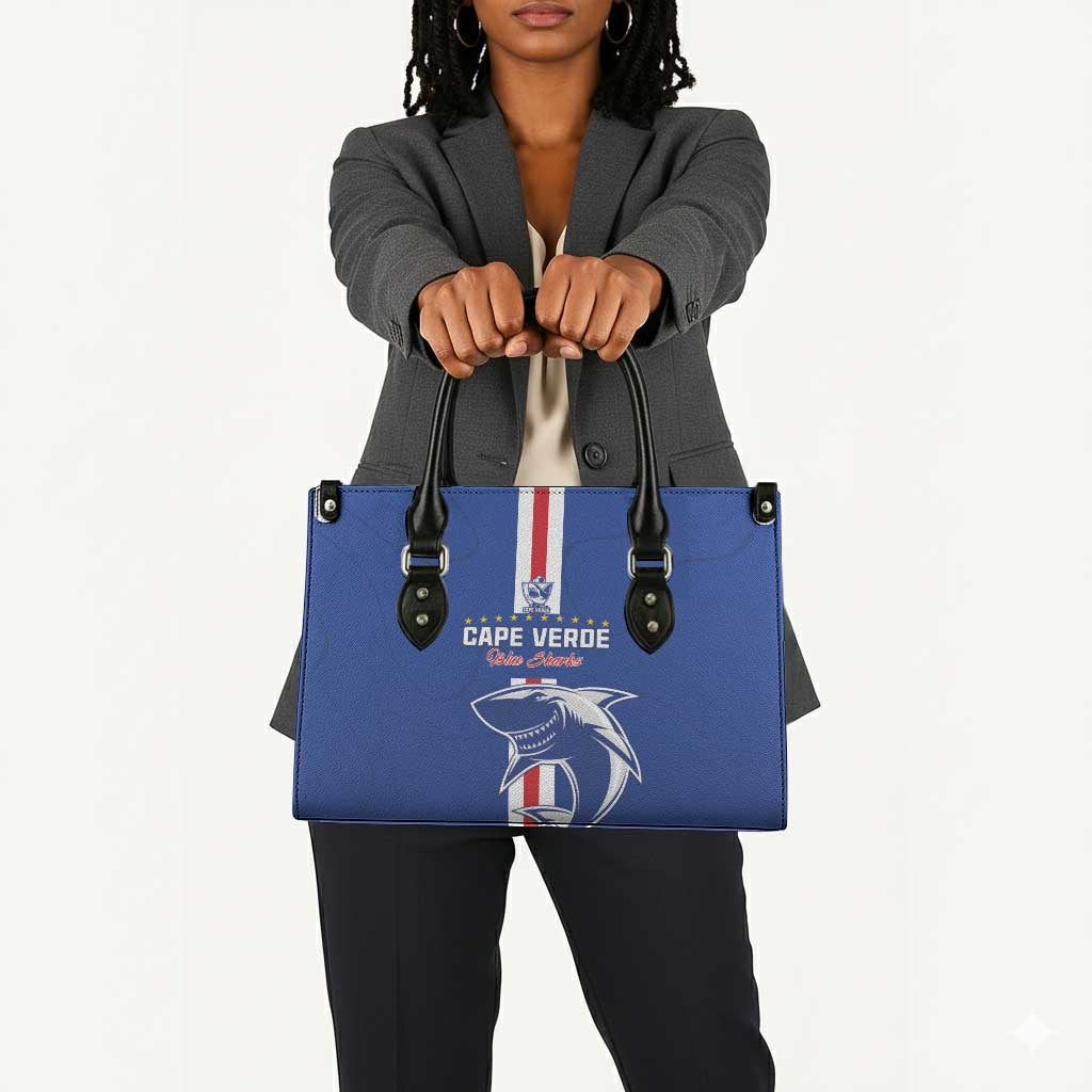 Cape Verde Football Leather Bag Go Champions Blue Sharks