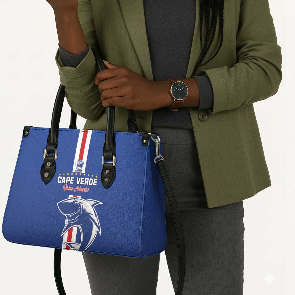 Cape Verde Football Leather Bag Go Champions Blue Sharks