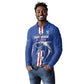 Custom Cape Verde Football Long Sleeve Polo Shirt Go Champions Tubaroes Azuis - African Pride