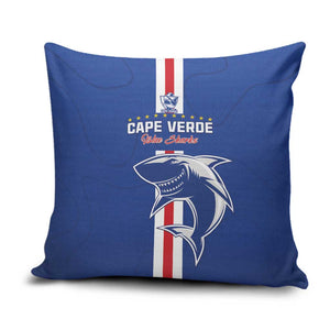 Cape Verde Football Pillow Cover Go Champions Blue Sharks