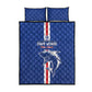 Cape Verde Football Quilt Bed Set Go Champions Tubaroes Azuis - African Pride