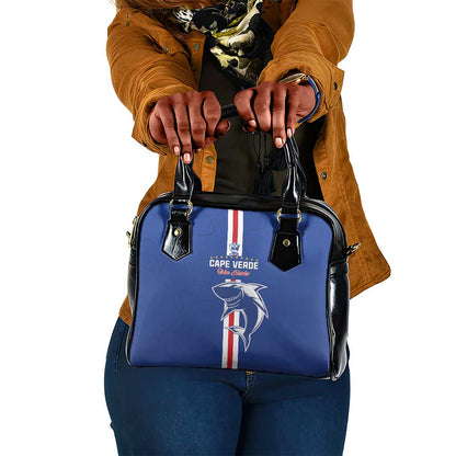 Cape Verde Football Shoulder Handbag Go Champions Tubaroes Azuis - African Pride