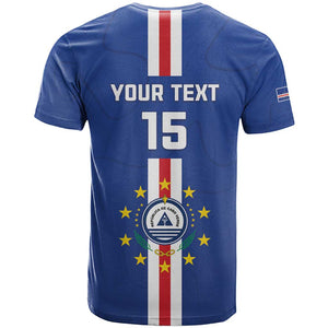 Custom Cape Verde Football T shirt Go Champions Tubaroes Azuis - African Pride