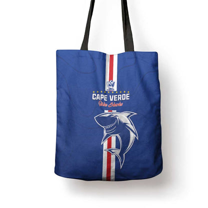 Cape Verde Football Tote Bag Go Champions Blue Sharks