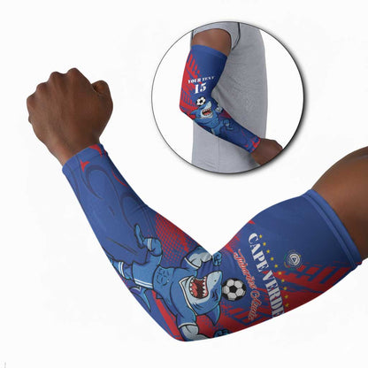 Custom Cape Verde Football Arm Sleeves One Team One Victory