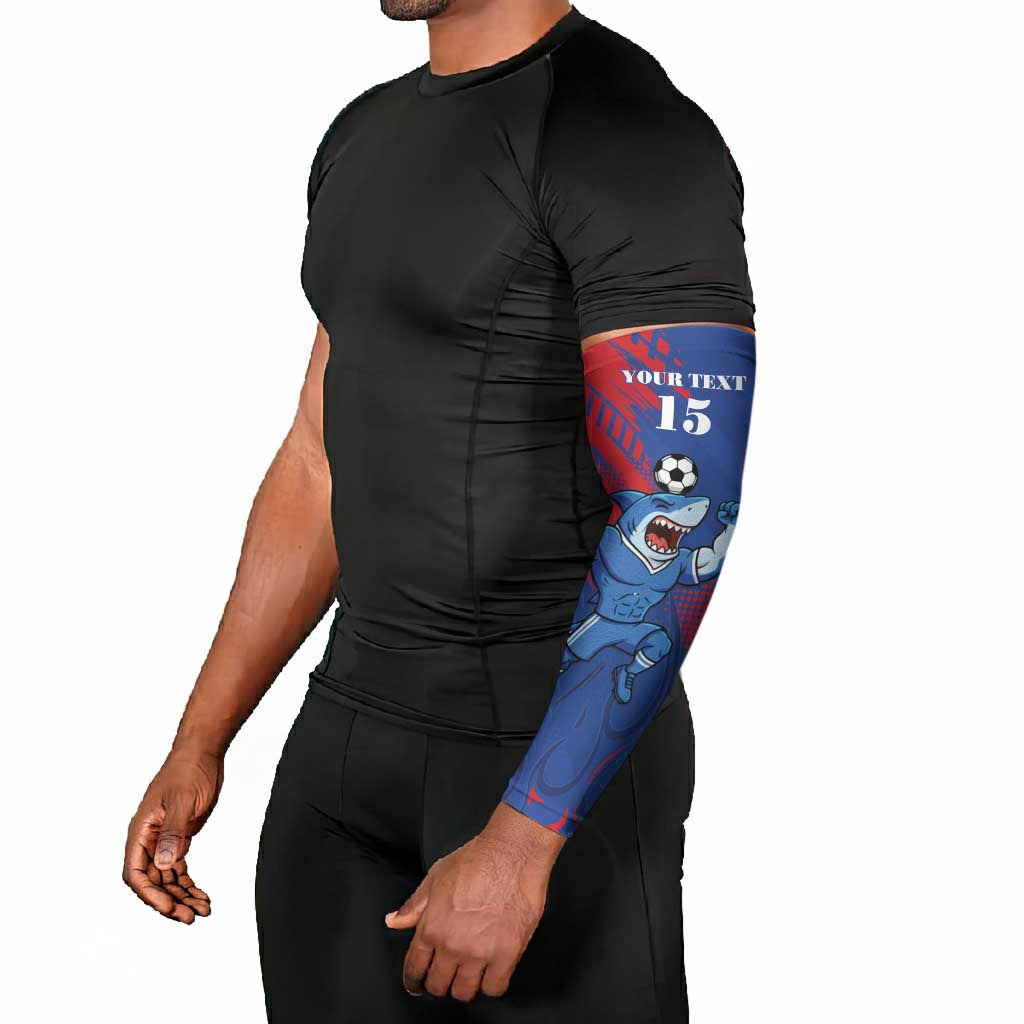 Custom Cape Verde Football Arm Sleeves One Team One Victory