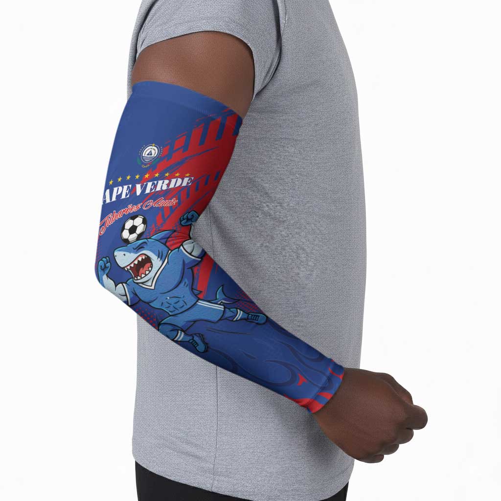 Custom Cape Verde Football Arm Sleeves One Team One Victory